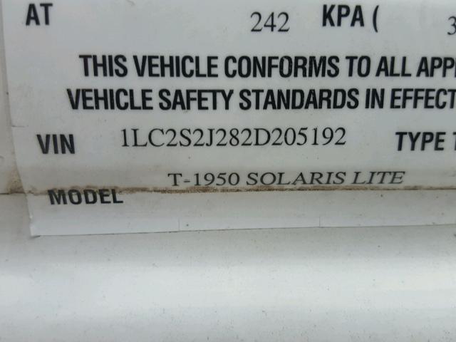 1LC2S2J282D205192 - 2002 SUNL CAMPER TRL BEIGE photo 8