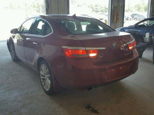 1G4PS5SK4E4149785 - 2014 BUICK VERANO RED photo 3