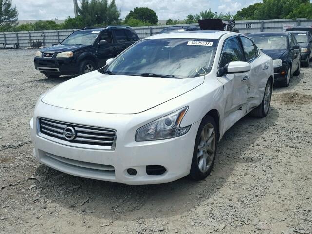 1N4AA5AP5DC833085 - 2013 NISSAN MAXIMA S WHITE photo 2