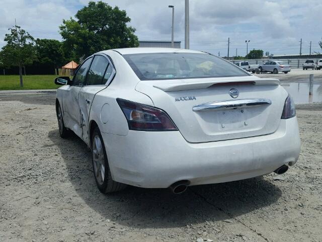 1N4AA5AP5DC833085 - 2013 NISSAN MAXIMA S WHITE photo 3