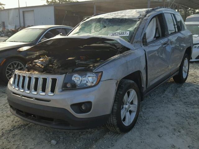 1C4NJCBAXGD675321 - 2016 JEEP COMPASS SP SILVER photo 2