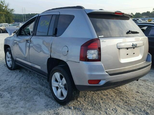 1C4NJCBAXGD675321 - 2016 JEEP COMPASS SP SILVER photo 3