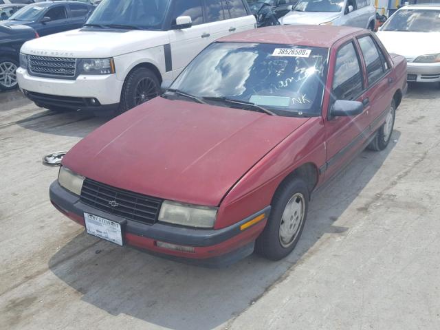 1G1LD55M6RY187956 - 1994 CHEVROLET CORSICA MAROON photo 2