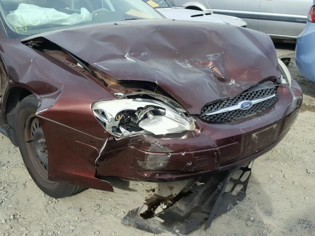 1FAFP52U9YA127246 - 2000 FORD TAURUS LX BURGUNDY photo 9