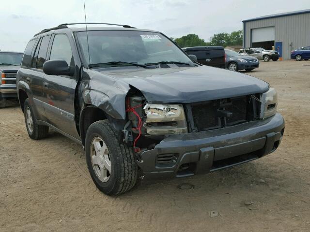 1GNDT13S542115478 - 2004 CHEVROLET TRAILBLAZE BLACK photo 1