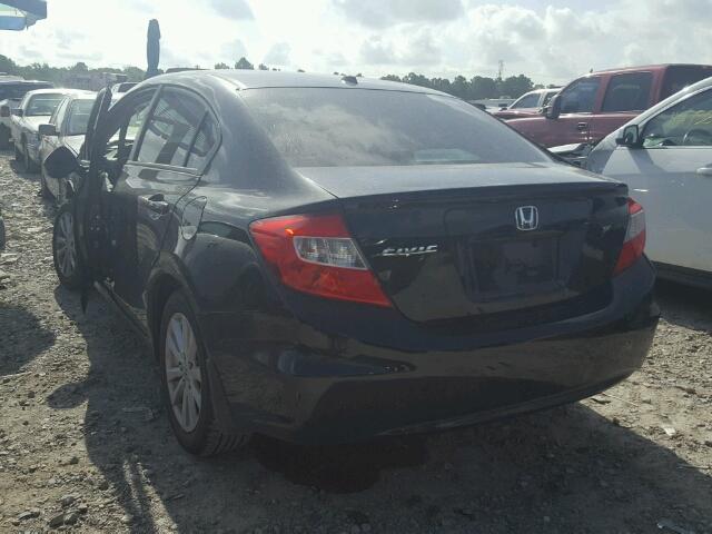 2HGFB2F91CH536771 - 2012 HONDA CIVIC EXL BLACK photo 3