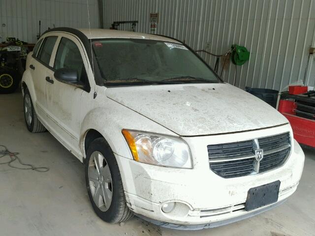 1B3HB48B47D288314 - 2007 DODGE CALIBER SX WHITE photo 1