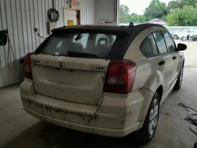 1B3HB48B47D288314 - 2007 DODGE CALIBER SX WHITE photo 4