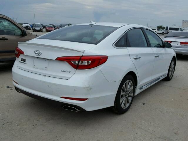 5NPE34AFXHH508806 - 2017 HYUNDAI SONATA WHITE photo 4