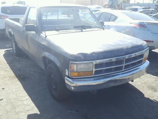 1B7FL26X0NS611482 - 1992 DODGE DAKOTA BLACK photo 1