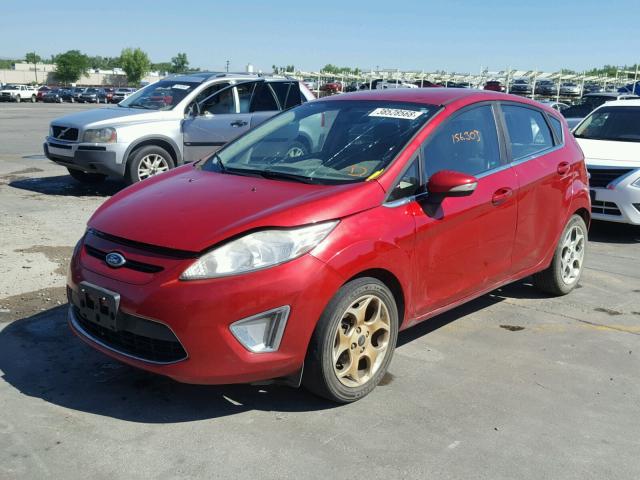 3FADP4FJ2BM130193 - 2011 FORD FIESTA SES RED photo 2