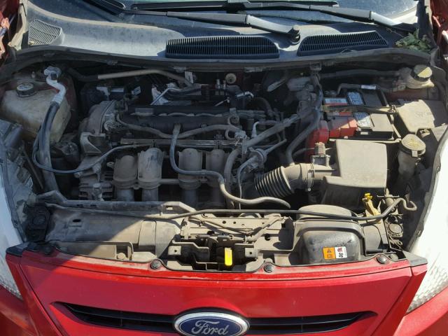 3FADP4FJ2BM130193 - 2011 FORD FIESTA SES RED photo 7