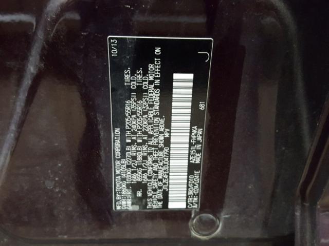 JTLZE4FE3DJ047790 - 2013 TOYOTA SCION XB Bordeaux Foto 10