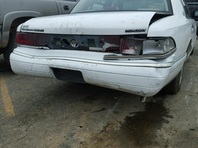 2MELM74W1PX670806 - 1993 MERCURY GRAND MARQ WHITE photo 9