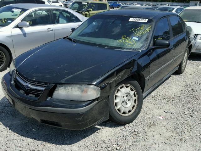 2G1WF52E949121337 - 2004 CHEVROLET IMPALA BLACK photo 2