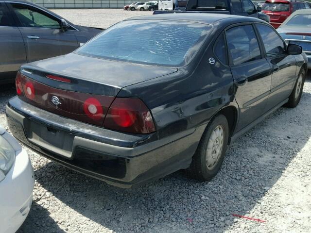 2G1WF52E949121337 - 2004 CHEVROLET IMPALA BLACK photo 4
