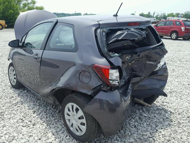 VNKJTUD32GA064446 - 2016 TOYOTA YARIS L GRAY photo 3