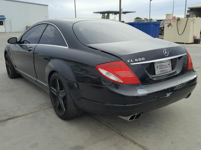 WDDEJ76X48A015564 - 2008 MERCEDES-BENZ CL 600 BLACK photo 3