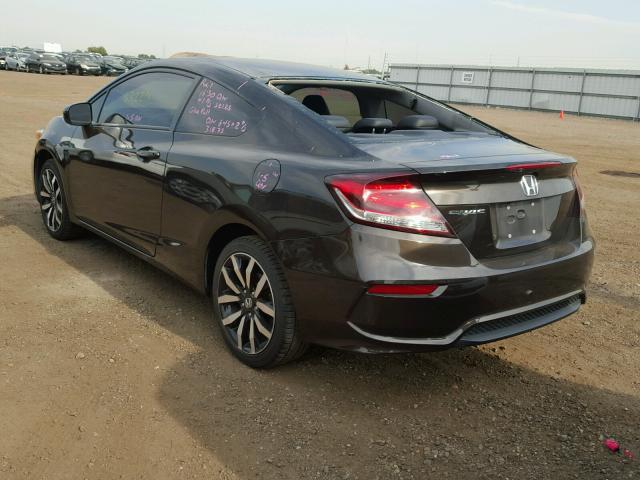 2HGFG3B0XEH504256 - 2014 HONDA CIVIC EXL 黑色 照片 3