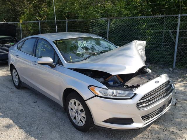 3FA6P0G77ER354376 - 2014 FORD FUSION S SILVER photo 1