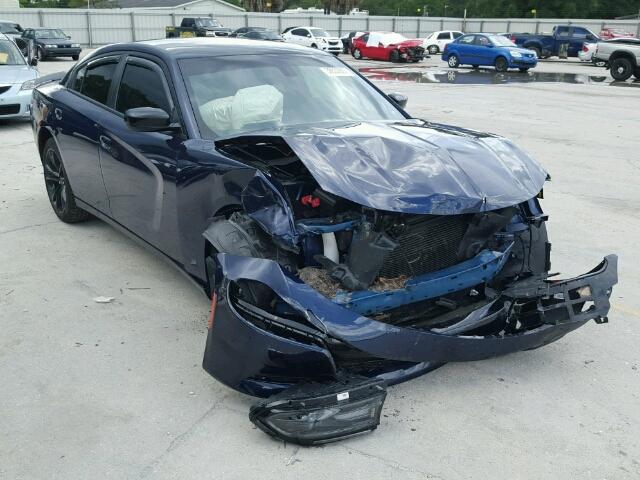 2C3CDXBG4GH223124 - 2016 DODGE CHARGER SE BLUE photo 1