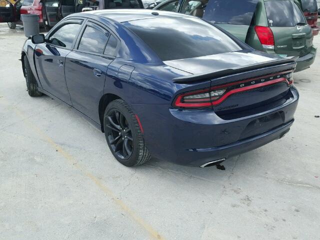 2C3CDXBG4GH223124 - 2016 DODGE CHARGER SE BLUE photo 3