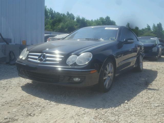 WDBTJ56H07F213122 - 2007 MERCEDES-BENZ CLK 350 BLACK photo 2