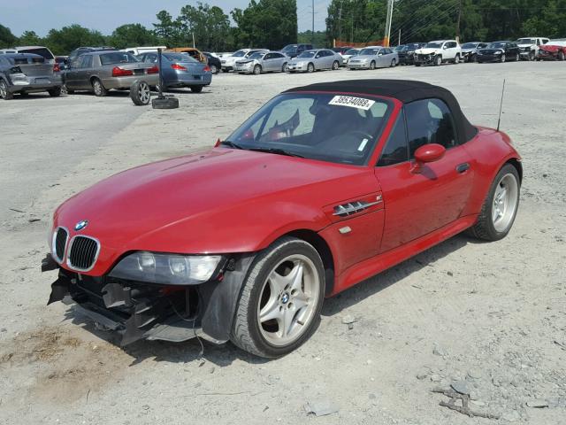 WBSCK9340YLC93141 - 2000 BMW M ROADSTER RED photo 2