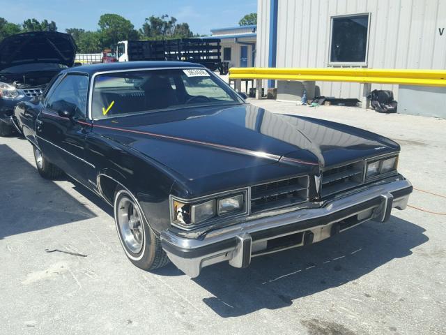 2F37M6A147580 - 1976 PONTIAC LEMANS BLACK photo 1