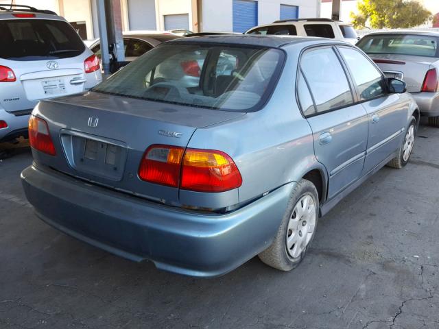 2HGEJ6616YH559731 - 2000 HONDA CIVIC BASE BLUE photo 4