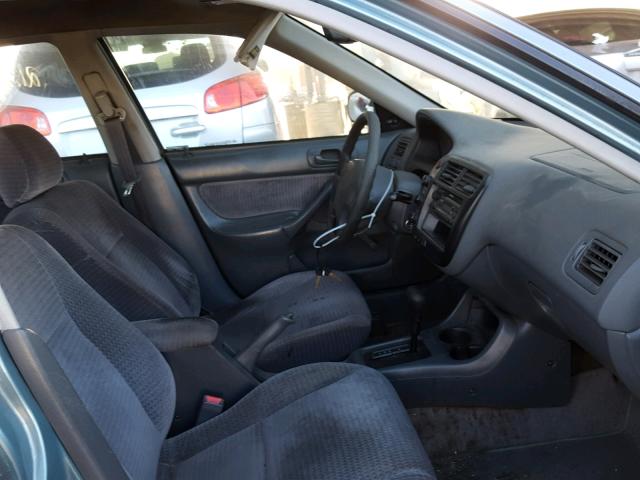 2HGEJ6616YH559731 - 2000 HONDA CIVIC BASE BLUE photo 5