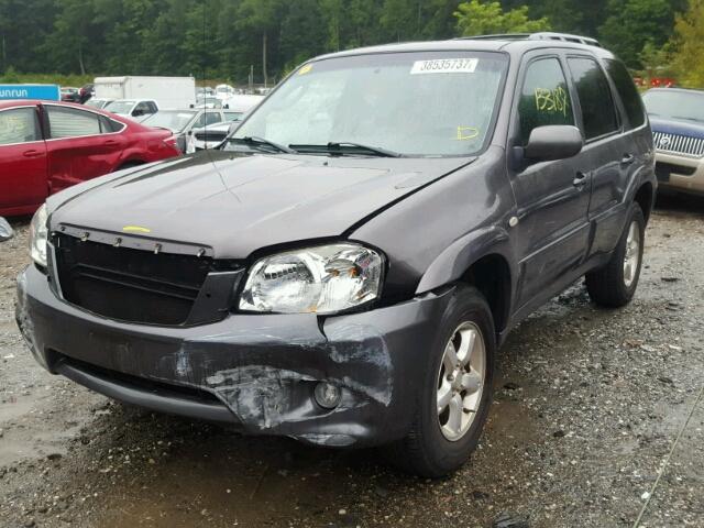 4F2YZ961X6KM07690 - 2006 MAZDA TRIBUTE S GRAY photo 2