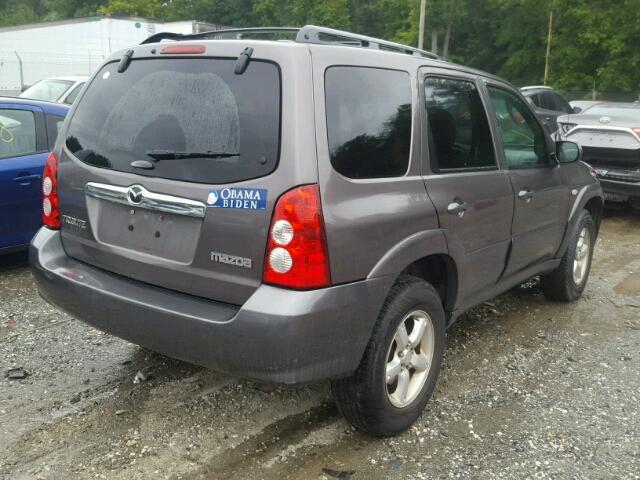 4F2YZ961X6KM07690 - 2006 MAZDA TRIBUTE S GRAY photo 4