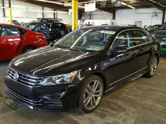 1VWDT7A37HC033370 - 2017 VOLKSWAGEN PASSAT R-L BLACK photo 2