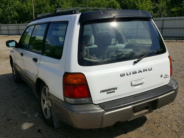JF1SF6554XH705822 - 1999 SUBARU FORESTER S WHITE photo 3