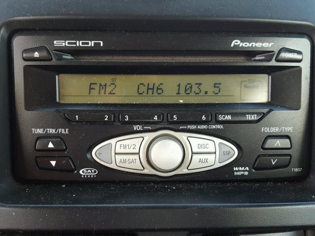 JTLKT324764081277 - 2006 TOYOTA SCION XB თეთრი ფოტო 9