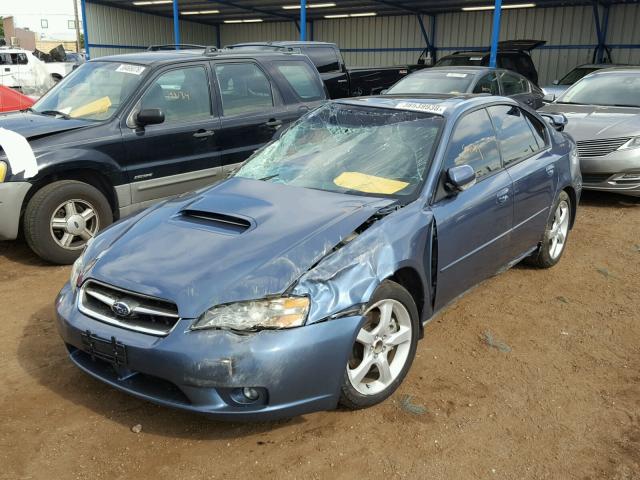 4S3BL676664205059 - 2006 SUBARU LEGACY GT BLUE photo 2