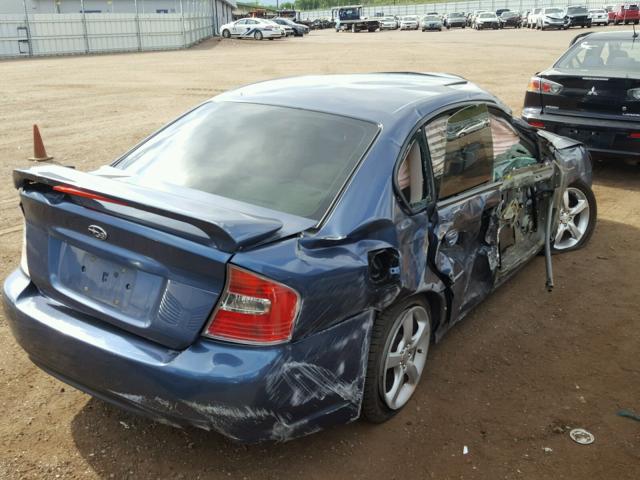 4S3BL676664205059 - 2006 SUBARU LEGACY GT BLUE photo 4