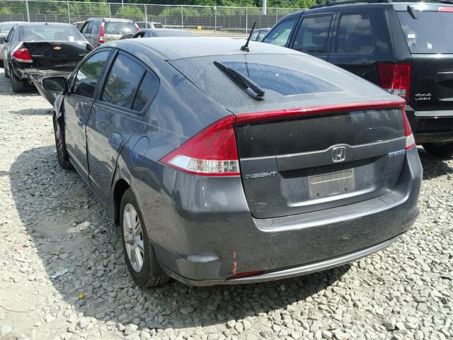 JHMZE2H70AS027452 - 2010 HONDA INSIGHT EX GRAY photo 3