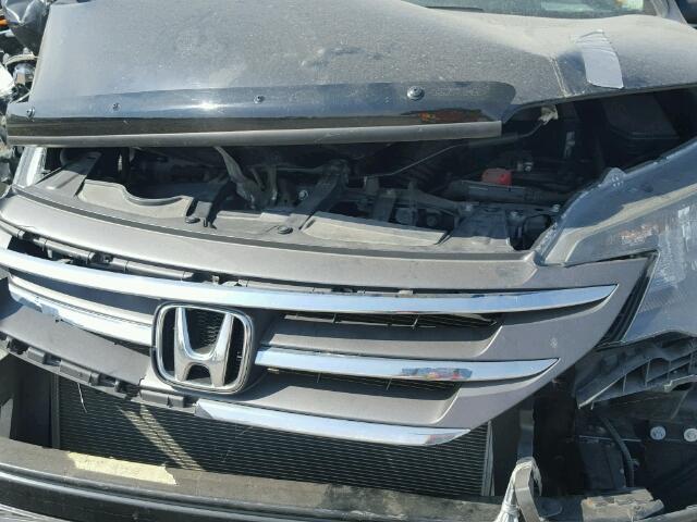 2HKRM4H78CH116431 - 2012 HONDA CR-V EXL BLACK photo 7