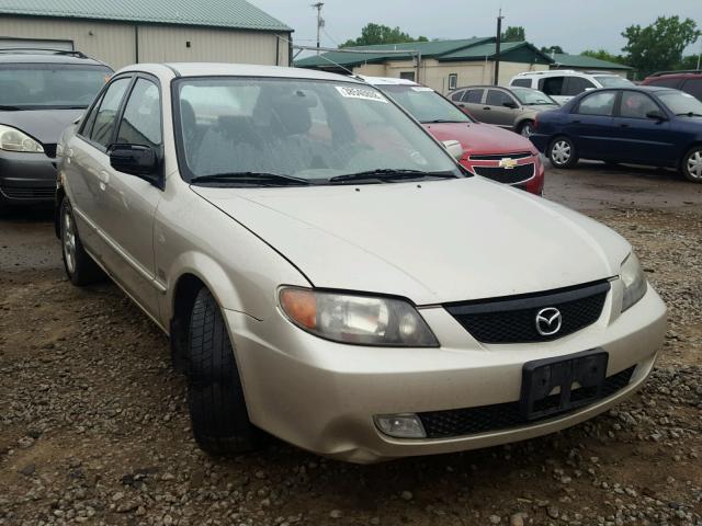 JM1BJ225110445827 - 2001 MAZDA PROTEGE LX TAN photo 1