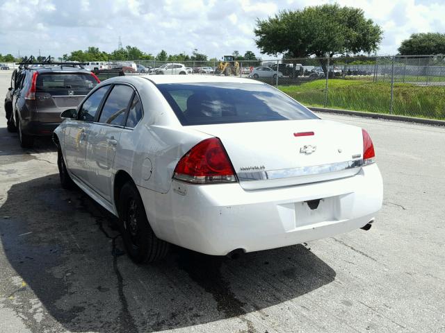 2G1WD5EM9B1284414 - 2011 CHEVROLET IMPALA POL WHITE photo 3