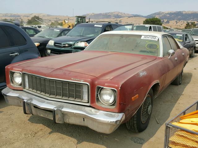 RH41G5A225406 - 1975 PLYMOUTH FURY RED photo 2