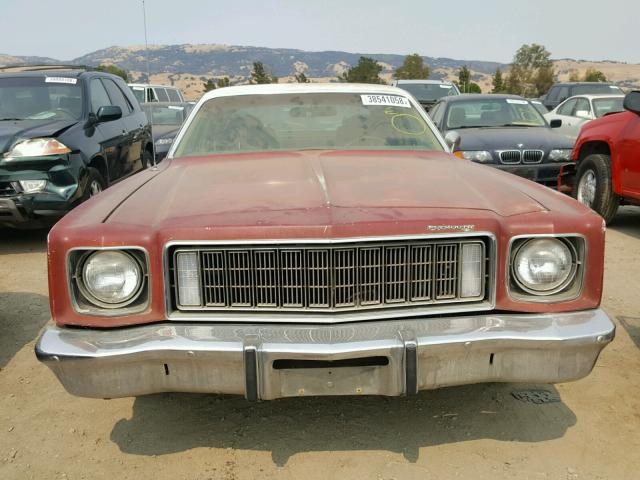 RH41G5A225406 - 1975 PLYMOUTH FURY RED photo 9