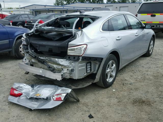 1G1ZB5ST5GF211622 - 2016 CHEVROLET MALIBU LS SILVER photo 4