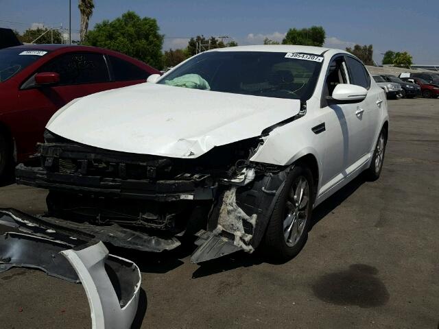 5XXGN4A73DG241607 - 2013 KIA OPTIMA EX WHITE photo 2