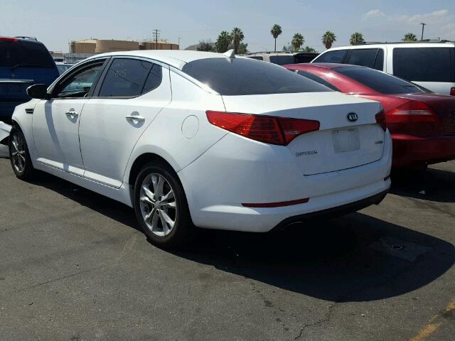 5XXGN4A73DG241607 - 2013 KIA OPTIMA EX WHITE photo 3