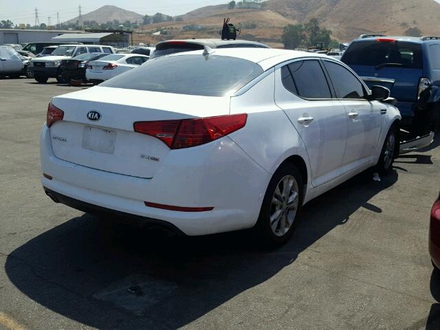 5XXGN4A73DG241607 - 2013 KIA OPTIMA EX WHITE photo 4