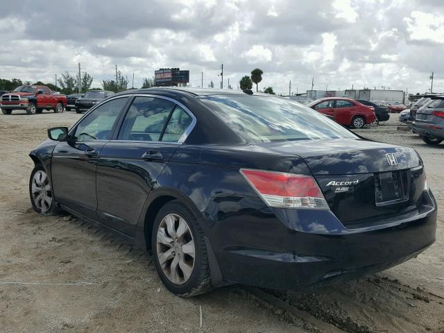 1HGCP26899A098827 - 2009 HONDA ACCORD EXL BLACK photo 3