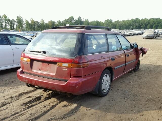 4S3BK4255W6321475 - 1998 SUBARU LEGACY BRI RED photo 4